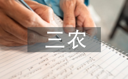 三农论文